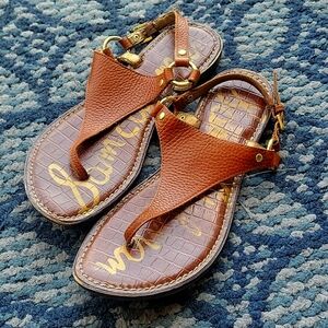 Sam Edelman Greta sandals size 8 cognac